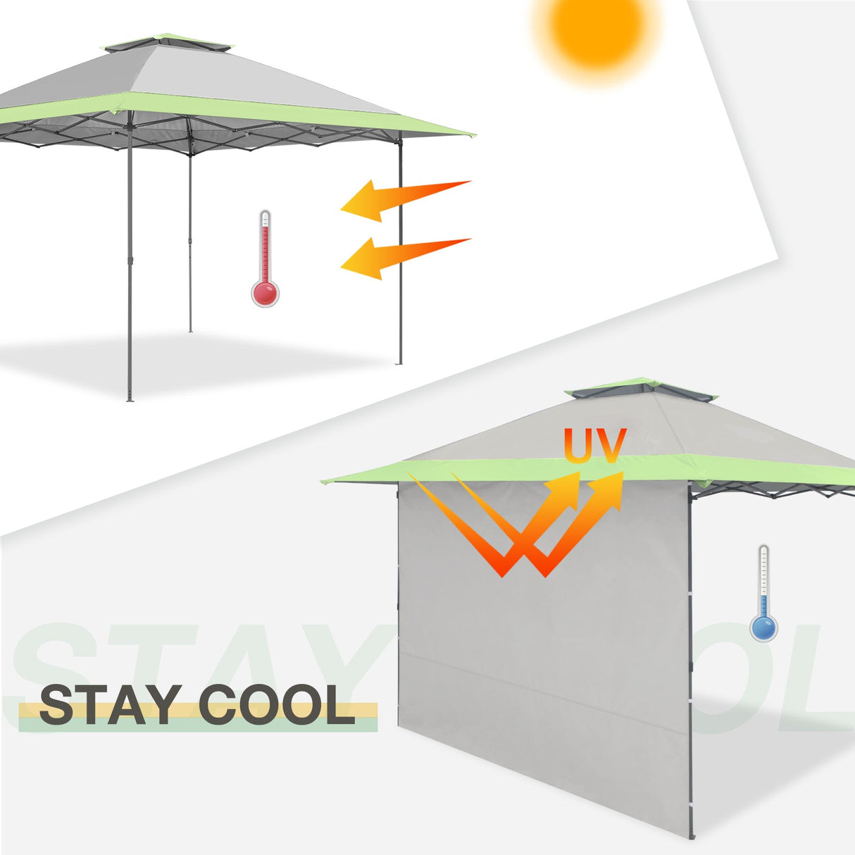 Sunwall / Sidewall for 13x13 ft Straight Leg Canopy - Eagle Peak Custom Canopy Tent