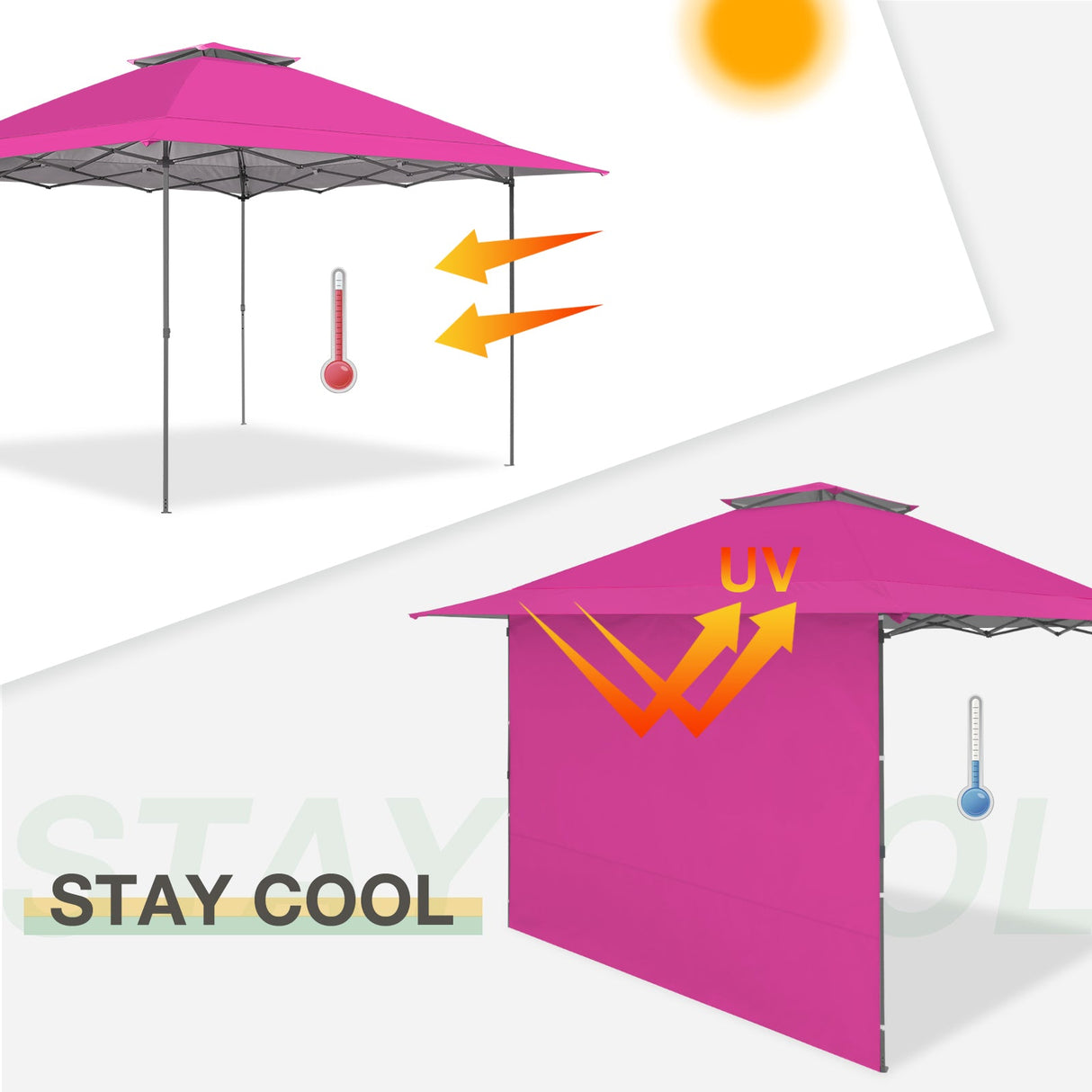 Sunwall / Sidewall for 13x13 ft Straight Leg Canopy - Eagle Peak Custom Canopy Tent