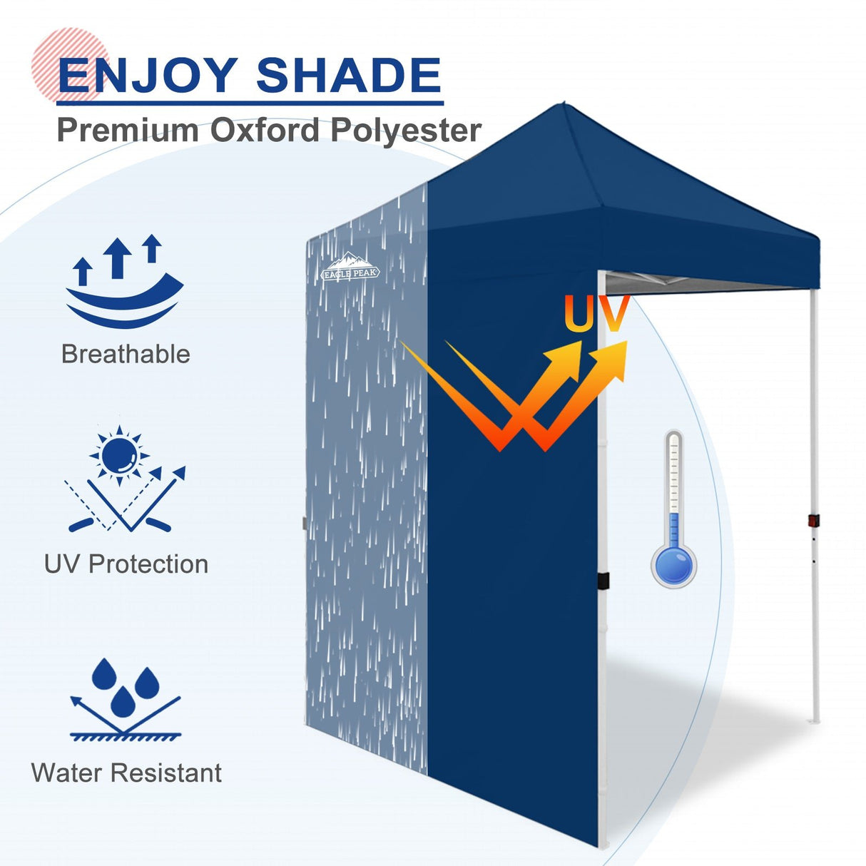 Sunwall / Sidewall for 5x5 ft Straight Leg Canopy only 1 Sidewall - Eagle Peak Custom Canopy Tent