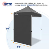 Sunwall / Sidewall for 5x5 ft Straight Leg Canopy only 1 Sidewall - Eagle Peak Custom Canopy Tent