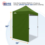 Sunwall / Sidewall for 5x5 ft Straight Leg Canopy only 1 Sidewall - Eagle Peak Custom Canopy Tent