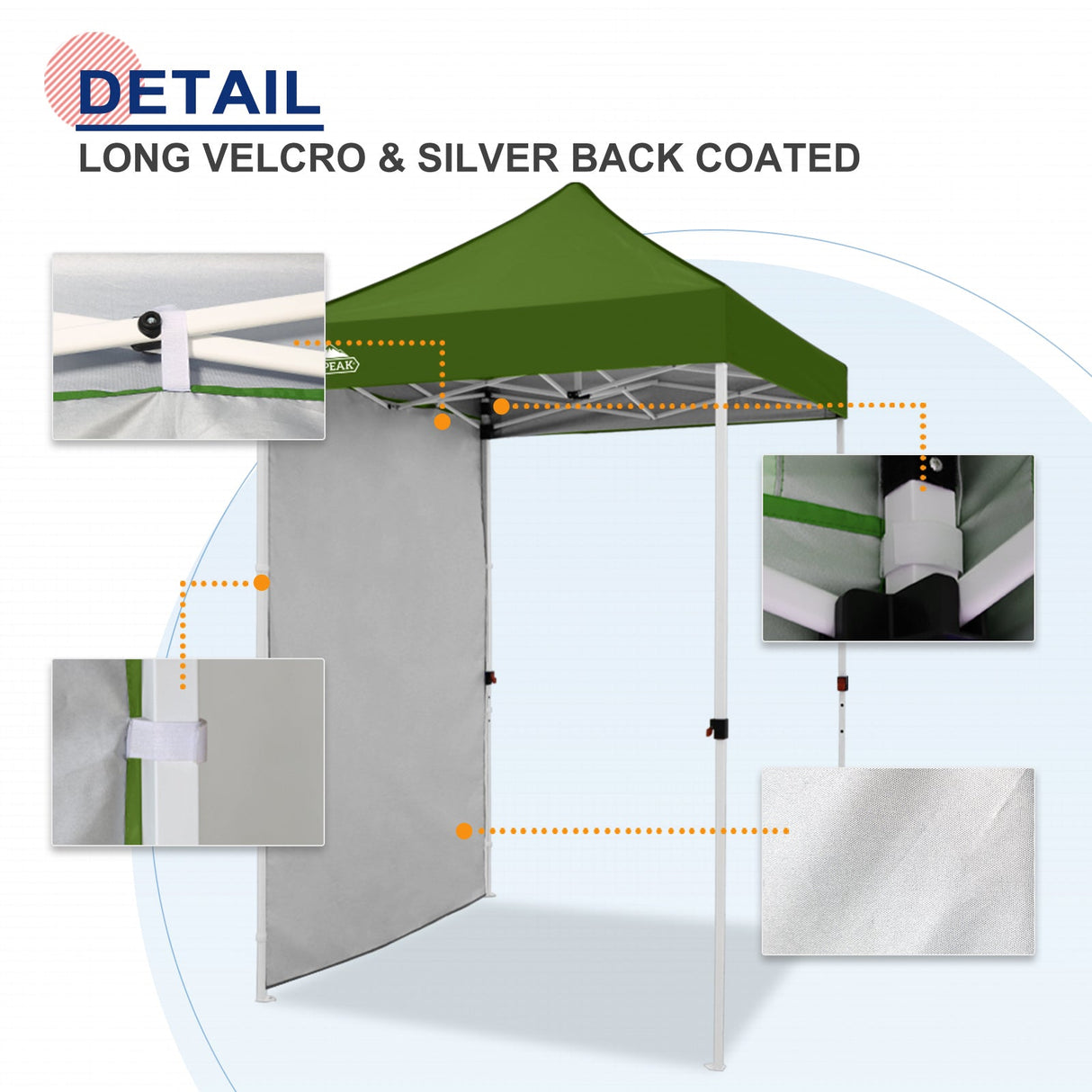Sunwall / Sidewall for 5x5 ft Straight Leg Canopy only 1 Sidewall - Eagle Peak Custom Canopy Tent