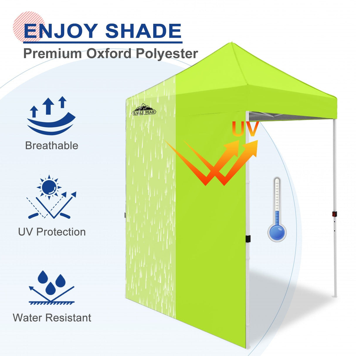 Sunwall / Sidewall for 5x5 ft Straight Leg Canopy only 1 Sidewall - Eagle Peak Custom Canopy Tent