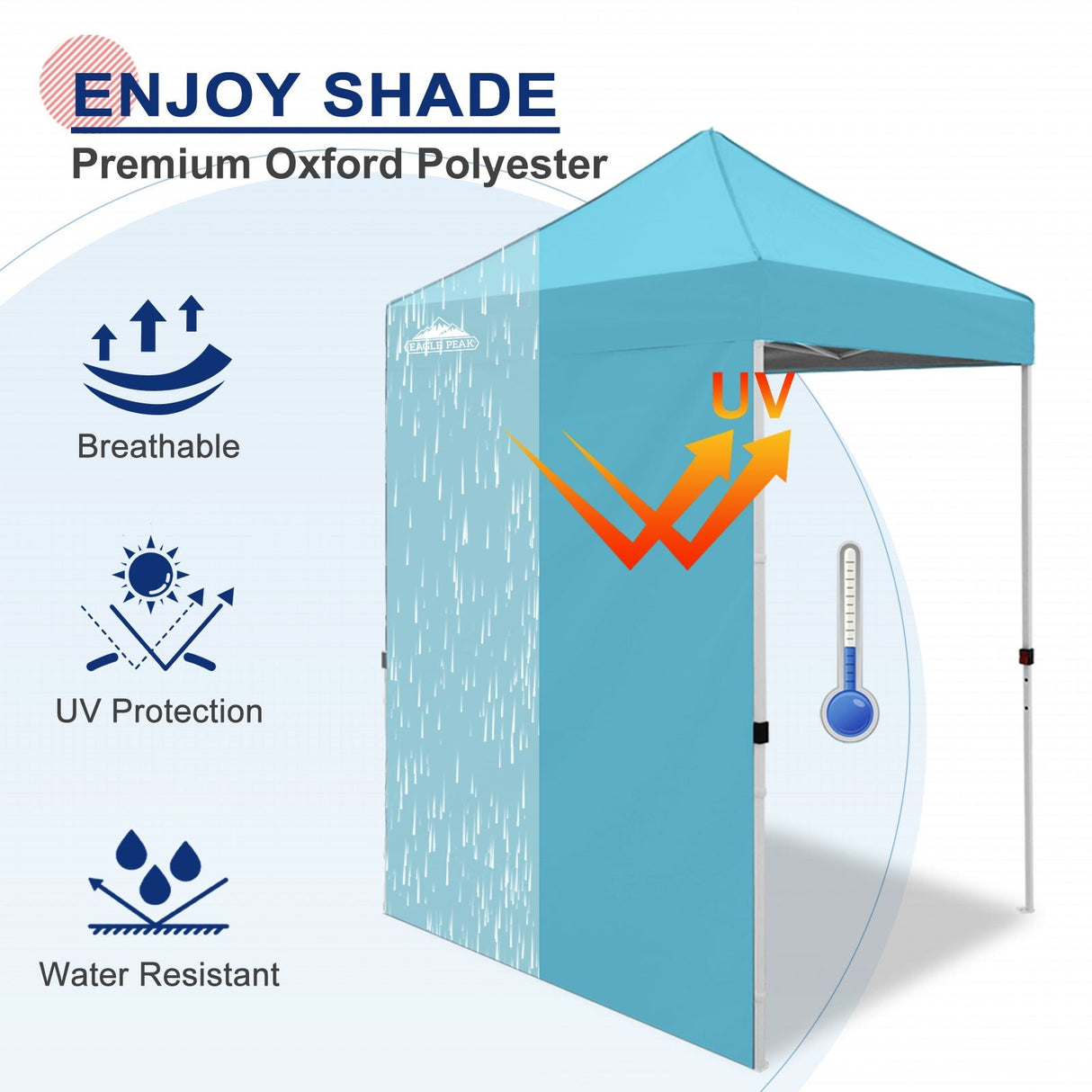 Sunwall / Sidewall for 5x5 ft Straight Leg Canopy only 1 Sidewall - Eagle Peak Custom Canopy Tent