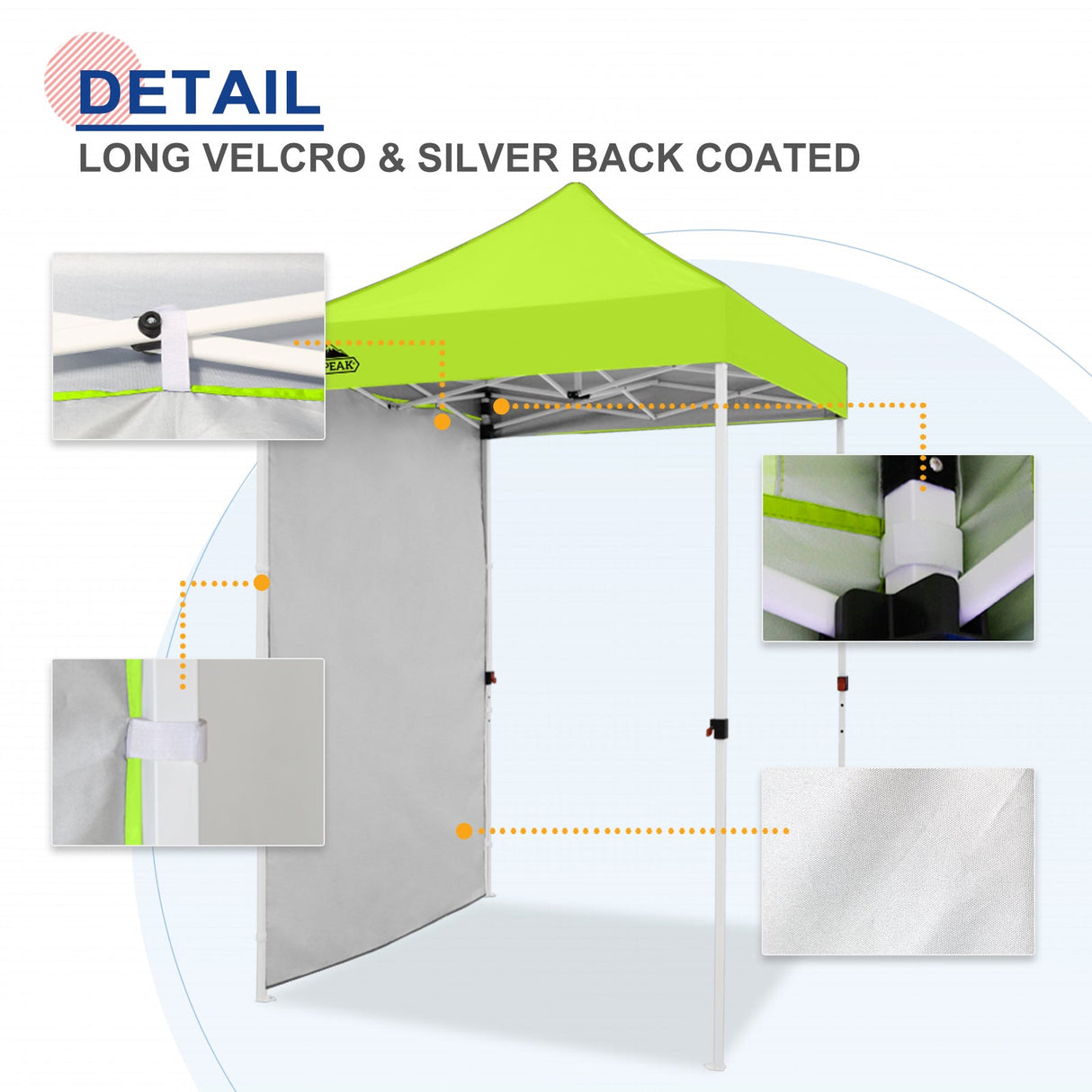 Sunwall / Sidewall for 5x5 ft Straight Leg Canopy only 1 Sidewall - Eagle Peak Custom Canopy Tent