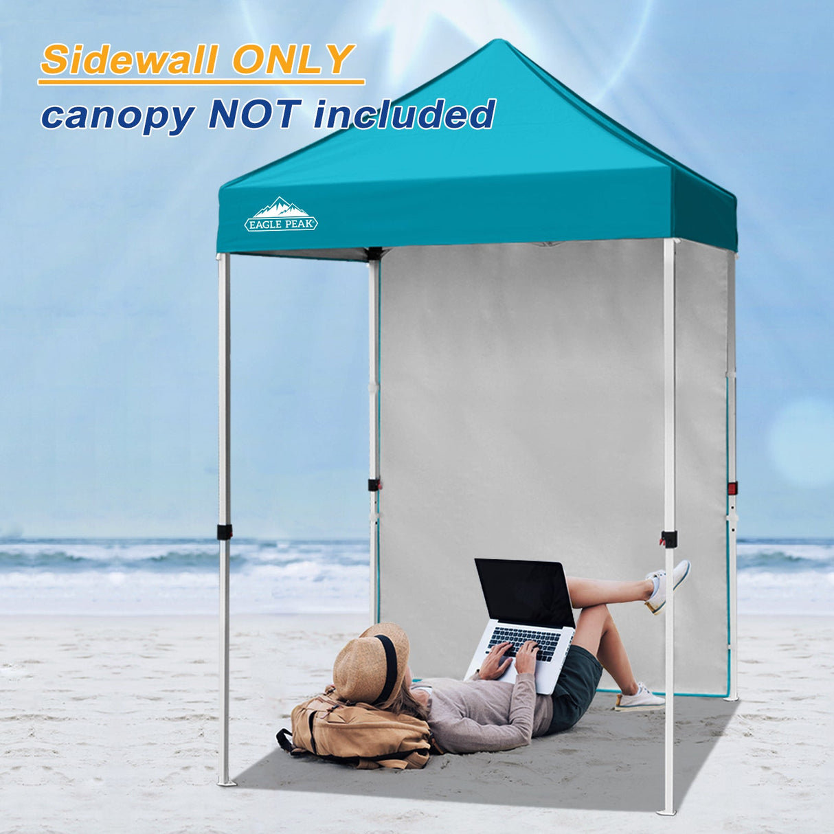 Sunwall / Sidewall for 5x5 ft Straight Leg Canopy only 1 Sidewall - Eagle Peak Custom Canopy Tent