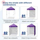 Sunwall / Sidewall for 5x5 ft Straight Leg Canopy only 1 Sidewall - Eagle Peak Custom Canopy Tent