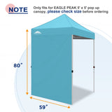 Sunwall / Sidewall for 5x5 ft Straight Leg Canopy only 1 Sidewall - Eagle Peak Custom Canopy Tent