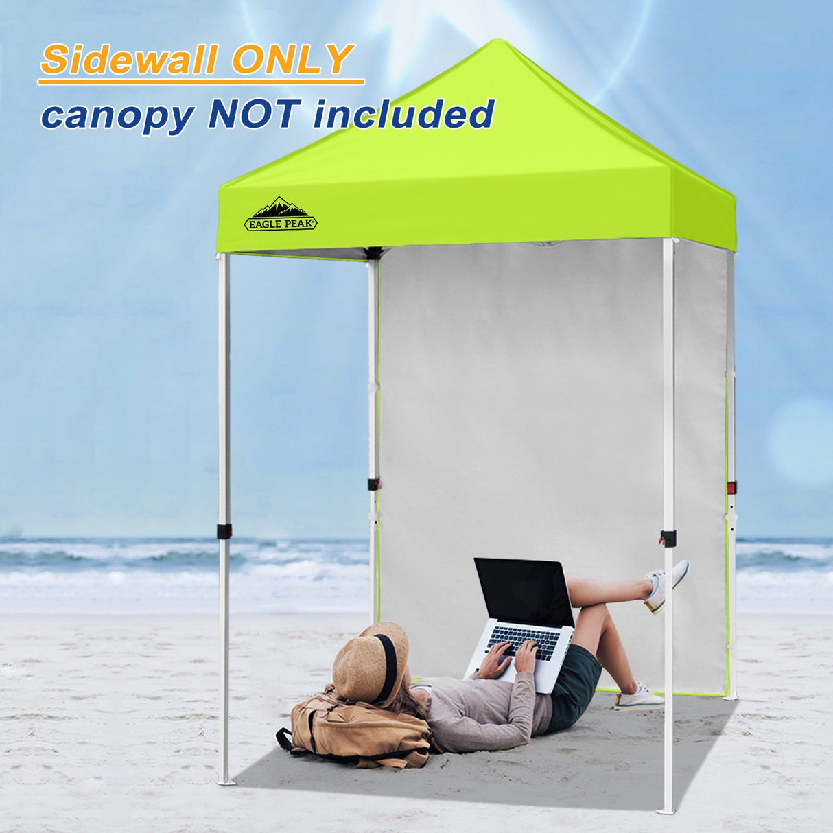 Sunwall / Sidewall for 5x5 ft Straight Leg Canopy only 1 Sidewall - Eagle Peak Custom Canopy Tent