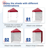 Sunwall / Sidewall for 5x5 ft Straight Leg Canopy only 1 Sidewall - Eagle Peak Custom Canopy Tent