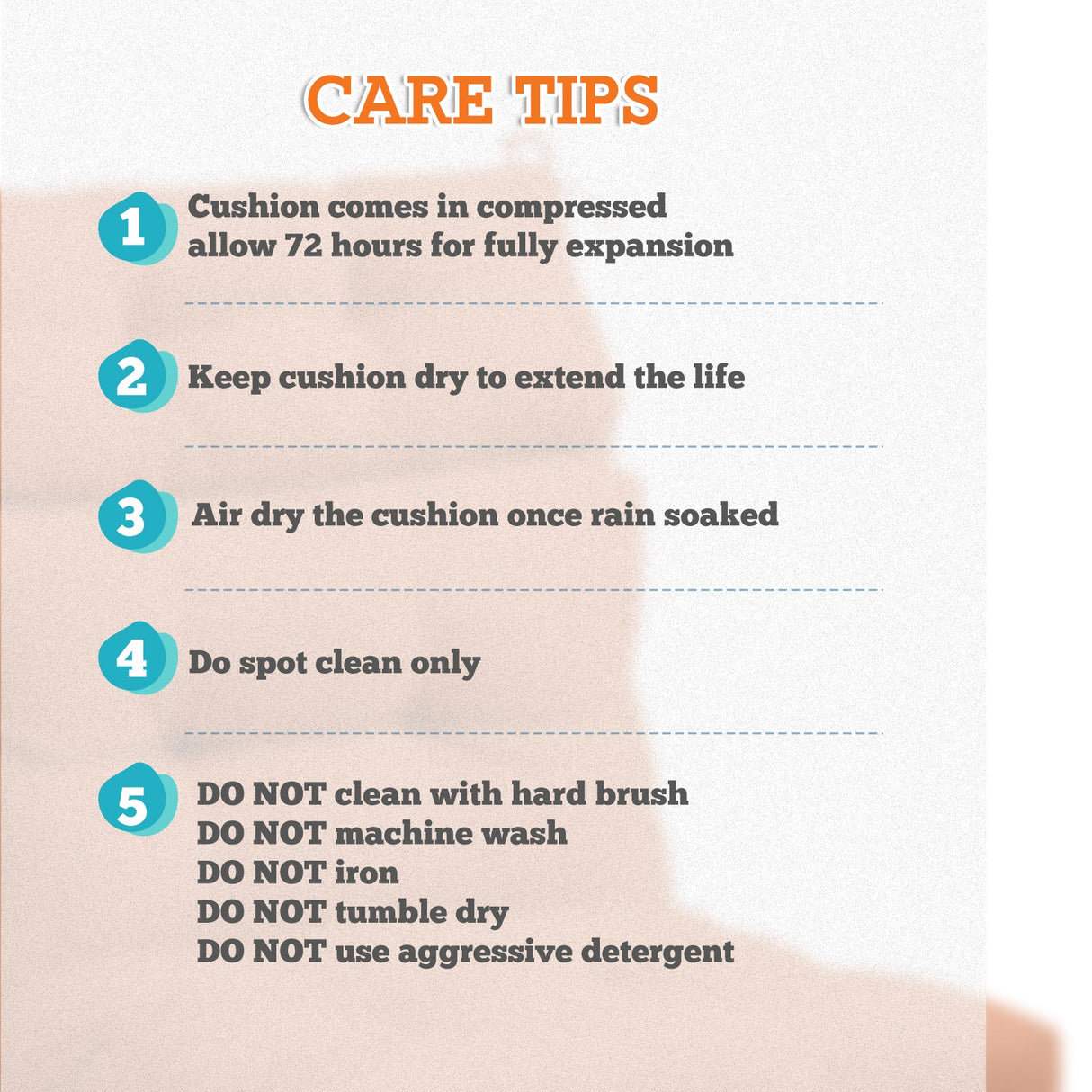 Tufted Outdoor/Indoor High Back Patio Chair Cushion, Set of 1, 46'' x 22'' - Eagle Peak Custom Canopy Tent