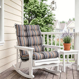 Tufted Outdoor/Indoor High Back Patio Chair Cushion, Set of 2, 46'' x 22'' - Eagle Peak