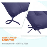 Tufted Outdoor/Indoor High Back Patio Chair Cushion, Set of 2, 46'' x 22'' - Eagle Peak Custom Canopy Tent