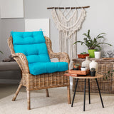 Tufted Outdoor/Indoor High Back Patio Chair Cushion, Set of 2, 46'' x 22'' - Eagle Peak Custom Canopy Tent