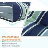 Tufted Outdoor/Indoor High Back Patio Chair Cushion, Set of 2, 46'' x 22'' - Eagle Peak Custom Canopy Tent