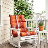 Tufted Outdoor/Indoor High Back Patio Chair Cushion, Set of 2, 46'' x 22'' - Eagle Peak