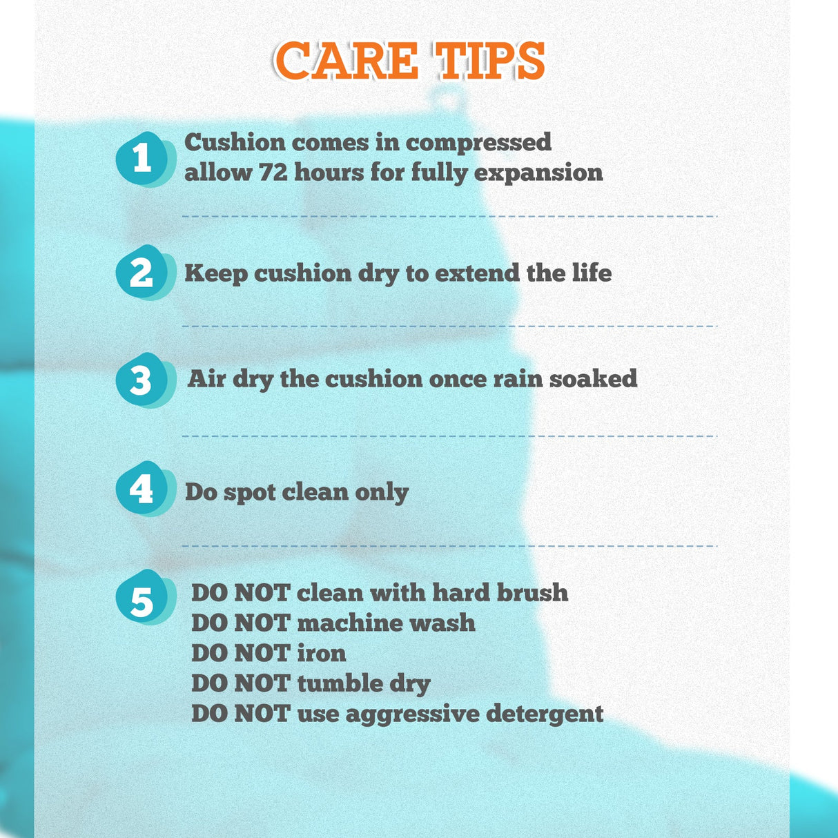 Tufted Outdoor/Indoor High Back Patio Chair Cushions, Set of 4, 46'' x 22'' - Eagle Peak Custom Canopy Tent