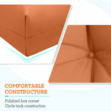 Tufted Outdoor/Indoor High Back Patio Chair Cushions, Set of 4, 46'' x 22'' - Eagle Peak Custom Canopy Tent