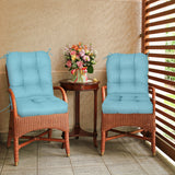 Tufted Outdoor/Indoor Seat/Back Chair Cushion, Set of 2, 42'' x 21'' - Eagle Peak Custom Canopy Tent