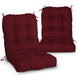 Tufted Outdoor/Indoor Seat/Back Chair Cushion, Set of 2, 42'' x 21'' - Eagle Peak Custom Canopy Tent