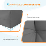 Tufted Outdoor/Indoor Seat/Back Chair Cushion, Set of 2, 42'' x 21'' - Eagle Peak Custom Canopy Tent