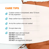 Tufted Outdoor/Indoor Seat/Back Chair Cushion, Set of 2, 42'' x 21'' - Eagle Peak Custom Canopy Tent