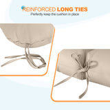 Tufted Outdoor/Indoor Seat/Back Chair Cushion, Set of 2, 42'' x 21'' - Eagle Peak Custom Canopy Tent