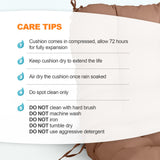 Tufted Outdoor/Indoor Seat/Back Chair Cushion, Set of 2, 42'' x 21'' - Eagle Peak Custom Canopy Tent