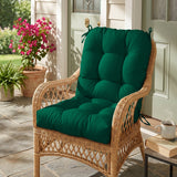 Tufted Outdoor/Indoor Seat/Back Chair Cushion, Set of 2, 42'' x 21'' - Eagle Peak