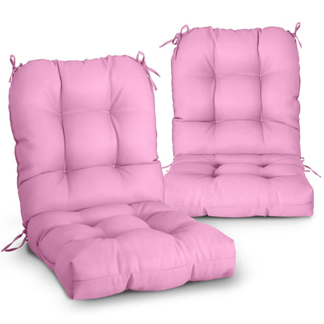 Tufted Outdoor/Indoor Seat/Back Chair Cushion, Set of 2, 42'' x 21'' - Eagle Peak Custom Canopy Tent