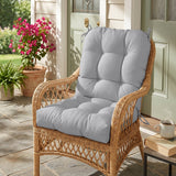 Tufted Outdoor/Indoor Seat/Back Chair Cushion, Set of 2, 42'' x 21'' - Eagle Peak