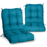 Tufted Outdoor/Indoor Seat/Back Chair Cushion, Set of 2, 42'' x 21'' - Eagle Peak Custom Canopy Tent