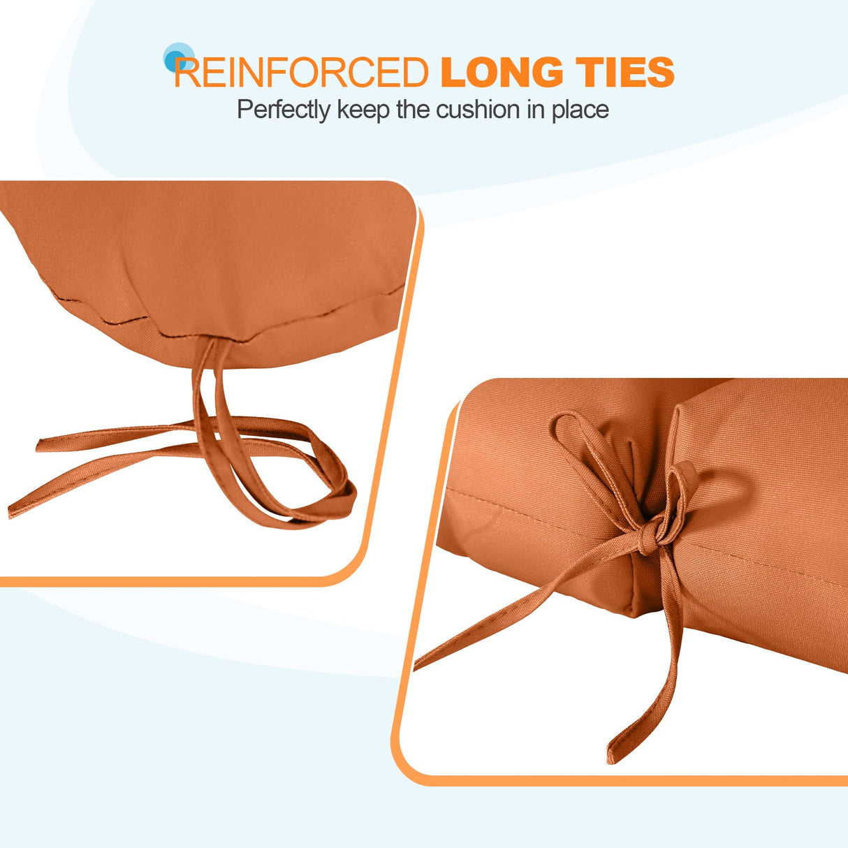 Tufted Outdoor/Indoor Seat/Back Chair Cushion, Set of 2, 42'' x 21'' - Eagle Peak Custom Canopy Tent