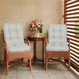 Tufted Outdoor/Indoor Seat/Back Chair Cushion, Set of 2, 42'' x 21'' - Eagle Peak Custom Canopy Tent