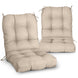 Tufted Outdoor/Indoor Seat/Back Chair Cushion, Set of 2, 42'' x 21'' - Eagle Peak Custom Canopy Tent
