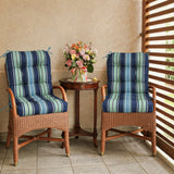 Tufted Outdoor/Indoor Seat/Back Chair Cushions, Set of 2, 42'' x 21'' - Eagle Peak Custom Canopy Tent