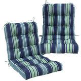 Tufted Outdoor/Indoor Seat/Back Chair Cushions, Set of 2, 42'' x 21'' - Eagle Peak Custom Canopy Tent