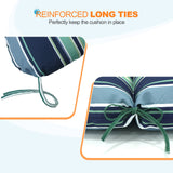 Tufted Outdoor/Indoor Seat/Back Chair Cushions, Set of 2, 42'' x 21'' - Eagle Peak Custom Canopy Tent