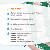 Tufted Outdoor/Indoor Seat/Back Chair Cushions, Set of 2, 42'' x 21'' - Eagle Peak Custom Canopy Tent