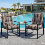 Tufted Outdoor/Indoor Seat/Back Chair Cushions, Set of 2, 42'' x 21'' - Eagle Peak