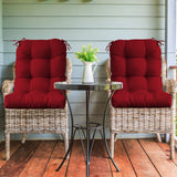 Tufted Outdoor/Indoor Seat/Back Chair Cushions, Set of 4, 42'' x 21'' - Eagle Peak Custom Canopy Tent