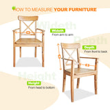 Tufted Outdoor/Indoor Seat/Back Chair Cushions, Set of 4, 42'' x 21'' - Eagle Peak Custom Canopy Tent