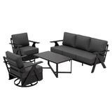 Urban Slate 4 Piece Modern Outdoor Patio Furniture Set - Eagle Peak Custom Canopy Tent