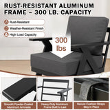 Urban Slate 4 Piece Modern Outdoor Patio Furniture Set - Eagle Peak Custom Canopy Tent