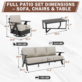 Urban Slate 4 Piece Modern Outdoor Patio Furniture Set - Eagle Peak Custom Canopy Tent