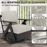 Urban Slate 4 Piece Modern Outdoor Patio Furniture Set - Eagle Peak Custom Canopy Tent