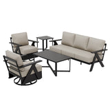 Urban Slate 5 Piece Modern Outdoor Patio Furniture Set - Eagle Peak Custom Canopy Tent