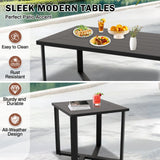 Urban Slate 5 Piece Modern Outdoor Patio Furniture Set - Eagle Peak Custom Canopy Tent