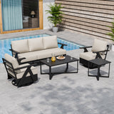 Urban Slate 5 Piece Modern Outdoor Patio Furniture Set - Eagle Peak Custom Canopy Tent