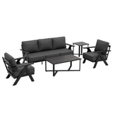 Urban Slate 5 Piece Modern Outdoor Patio Furniture Set - Eagle Peak Custom Canopy Tent